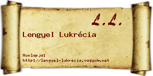 Lengyel Lukrécia névjegykártya